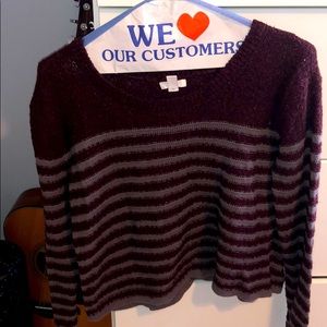 cozy striped sweater!